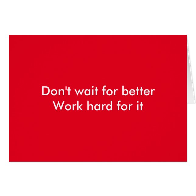 Travail dur (Devant horizontal)