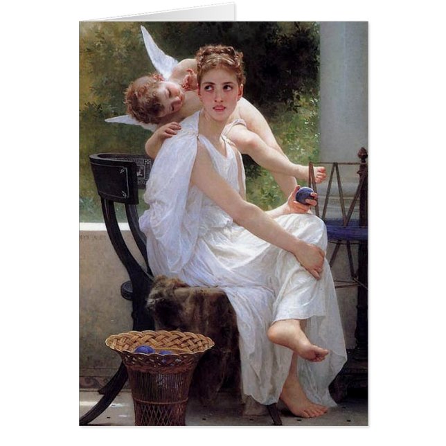 "Travail interrompu" de Bouguereau - Carte (Devant)