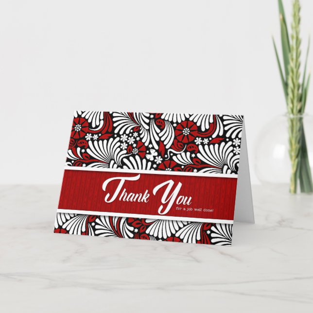 Travail Merci bien fait - Blanc rouge et noir (Devant)