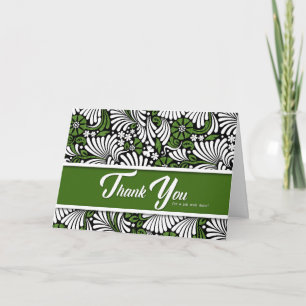 Travail Merci bien fait - Blanc vert et noir