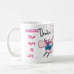 Travailler Drôle De La Mug À Domicile Unicorn Foli