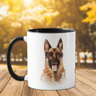 Travailler dur pour mon berger allemand chien Mug