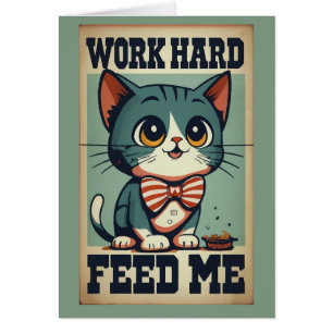 Travailler vieux chat Vintage