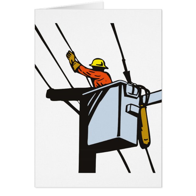 Travailleur électrique d'électricien de monteur de (Devant)