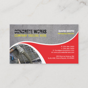 Travaux concrets, carte de visite d'entreprise de