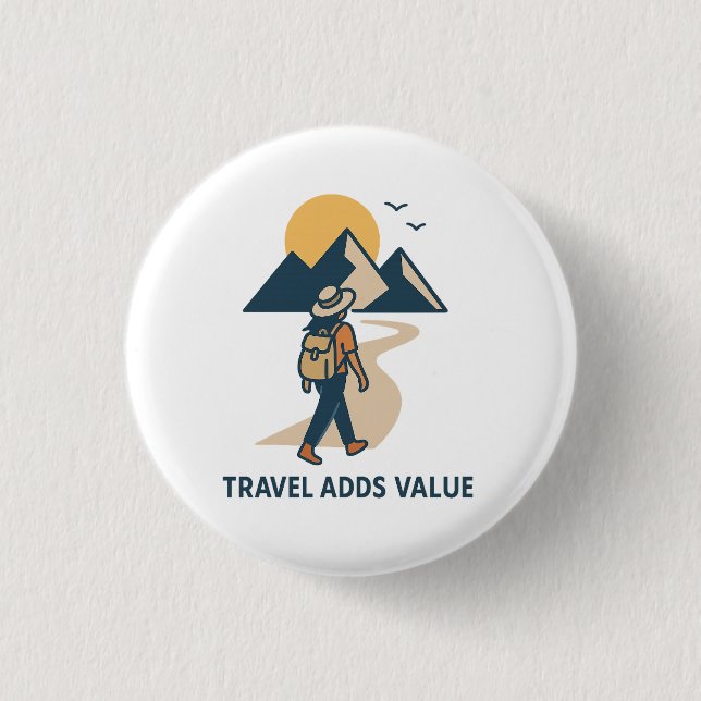 Travel adds value button (Vorderseite)
