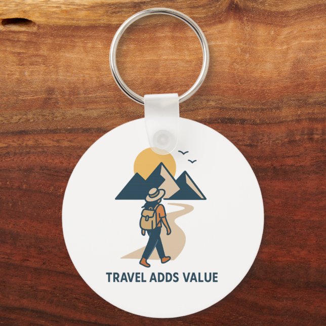 Travel adds value schlüsselanhänger (Rückseite)
