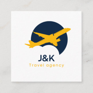 Travel Agency Quadratische Visitenkarte