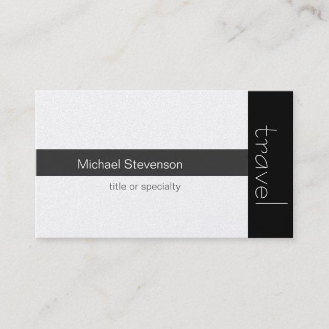 Travel Agent Business Card Visitenkarte (Vorderseite)