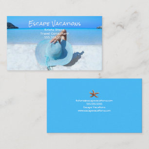 Travel Agent Vacacation Business Card Visitenkarte