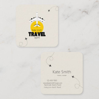 Travel Agent Visitenkarten! Quadratische Visitenkarte