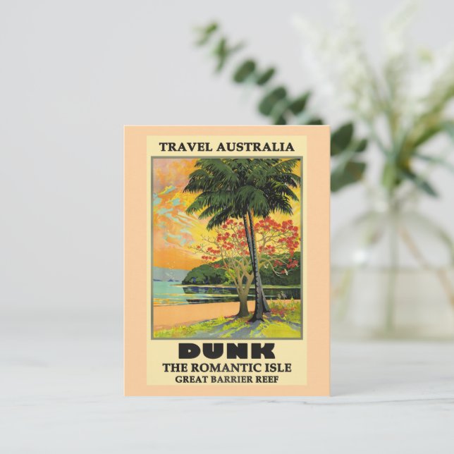 Travel Australia, Dunk Island, Postkarte (Stehend Vorderseite)
