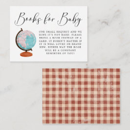 Travel Baby Dusche Vintag Buchungsanfrage Begleitkarte