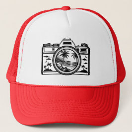 Travel Beach Photography Camera   Truckerkappe