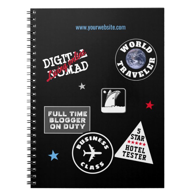 Travel Blogger Notizblock (Vorderseite)