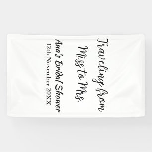 Travel Brautparty Namensdatum fehlen Frau Sim Banner