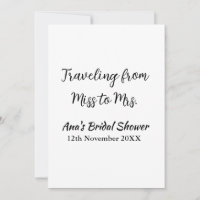 Travel Brautparty Namensdatum fehlen Frau Sim
