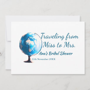 Travel Brautparty Namensdatum fehlen Frau Sim Einladung