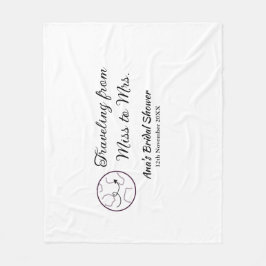 Travel Brautparty Namensdatum fehlen Frau Sim Fleecedecke