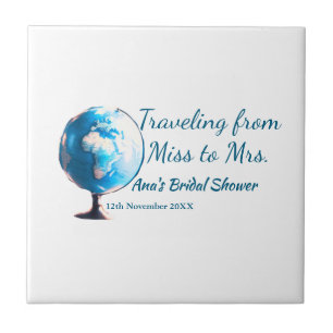 Travel Brautparty Namensdatum fehlen Frau Sim Fliese