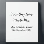 Travel Brautparty Namensdatum fehlen Frau Sim Fotoplatte<br><div class="desc">Entwurf</div>