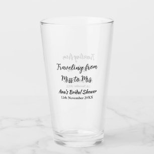 Travel Brautparty Namensdatum fehlen Frau Sim Glas
