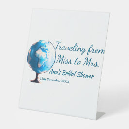 Travel Brautparty Namensdatum fehlen Frau Sim Sockelschild