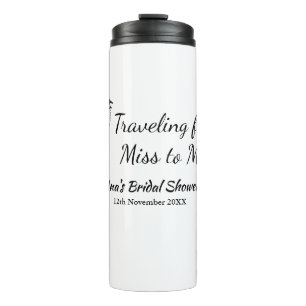 Travel Brautparty Namensdatum fehlen Frau Sim Thermosbecher