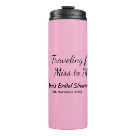 Travel Brautparty Namensdatum fehlen Frau Sim Thermosbecher