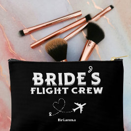 Travel Bride Flight Crew Bridesmaid Bachelorette Zubehörtasche