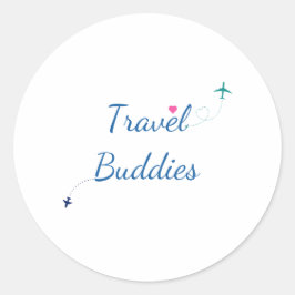 Travel Buddies - Erlebnisangebote Runder Aufkleber