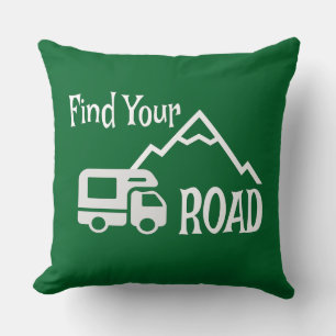 Travel Camping RV Finden Sie Ihre Straße Kissen