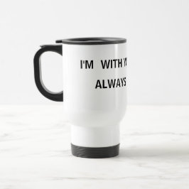 Travel/Commuter Mug : Traveling Buddies . Reisebecher