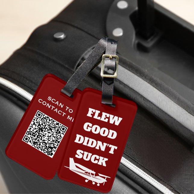 Travel Funny "Flew Good Sind zum Kotzen nicht" und Gepäckanhänger (Von Creator hochgeladen)