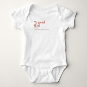 Travel Girl - Travel Baby Strampler