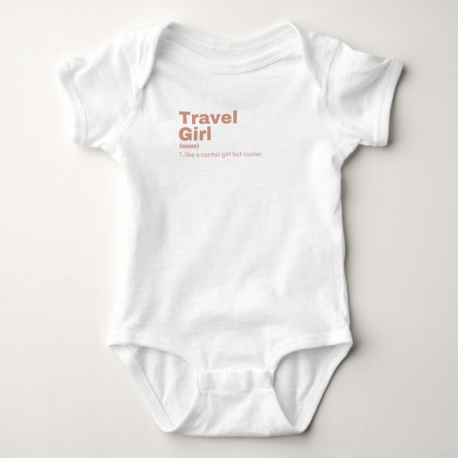 Travel Girl - Travel Baby Strampler (Vorderseite)
