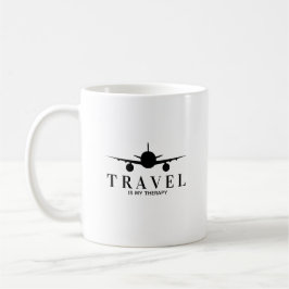 Travel is my tharapy kaffeetasse