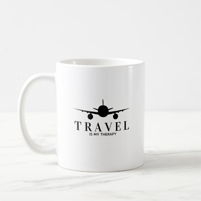 Travel is my tharapy kaffeetasse (Links)