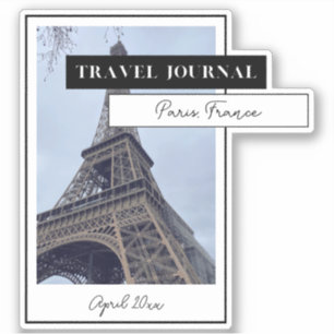 Travel Journal-Aufkleber Gib dein eigenes Foto! Aufkleber