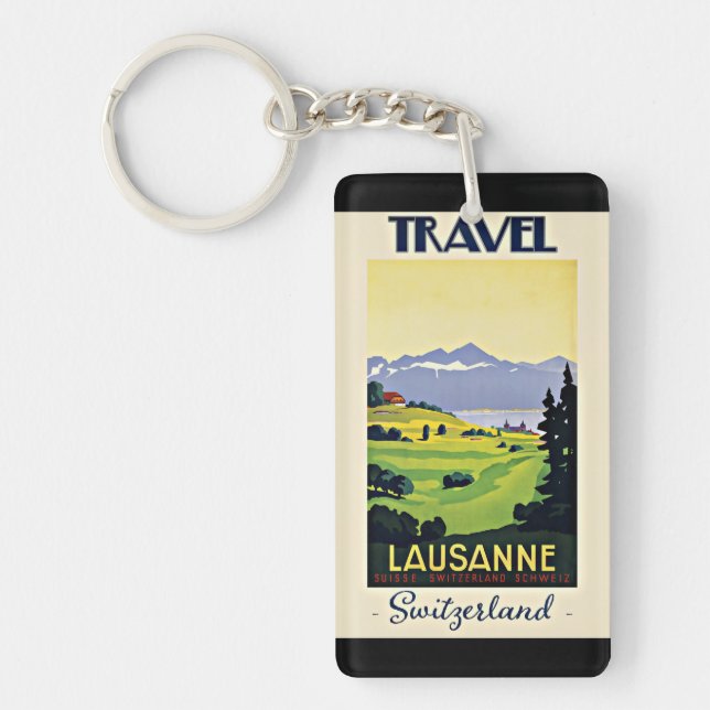 Travel Lausanne, Suisse poster vintage, (Devant)