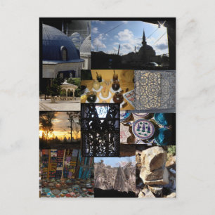 Travel Montage Postkarte