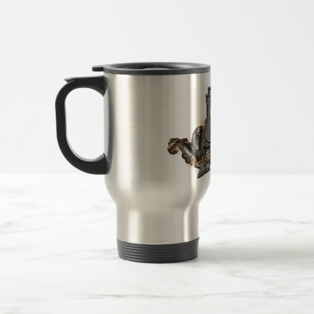 Travel Mug aus Edelstahl (15 oz.) Reisebecher (Links)