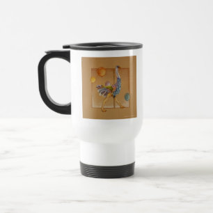 Travel Mug - Carousel Ostrich Reisebecher