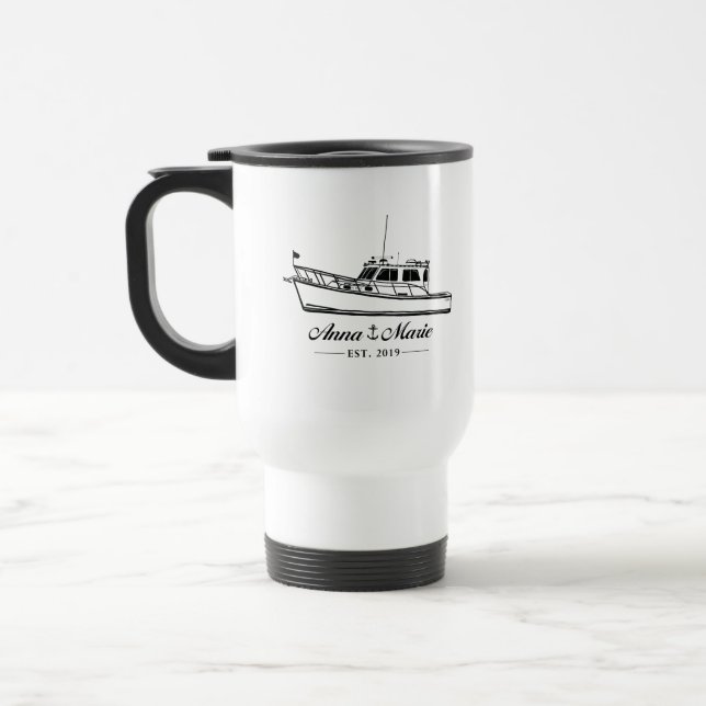 Travel Mug - Le bateau Anna Marie (Gauche)