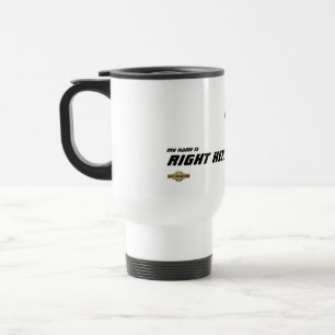 Travel mug "Mein Name ist genau hier" Reisebecher