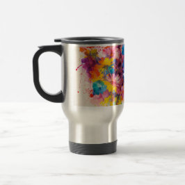 Travel Mug mit Blume Muster Reisebecher