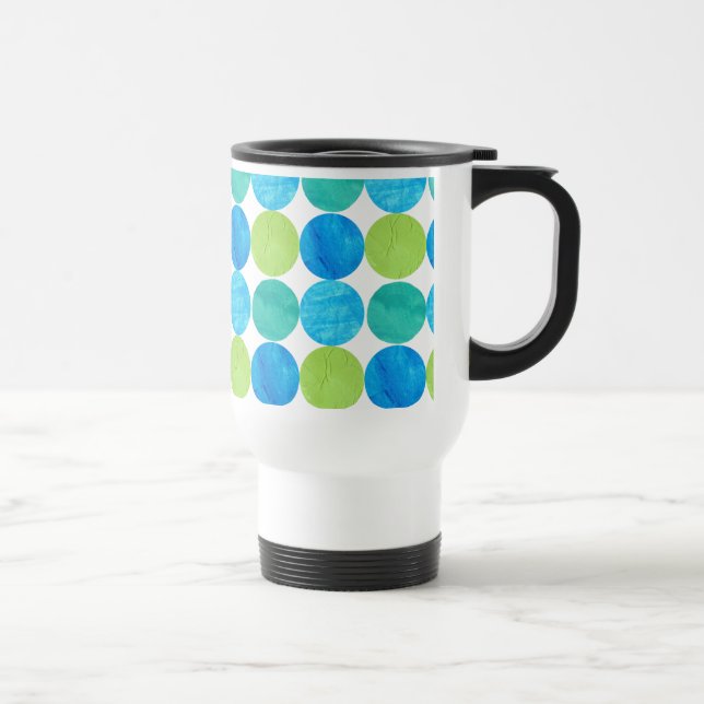 Travel Mug mit dem Muster Lid, Blue Moons Reisebecher (Rechts)