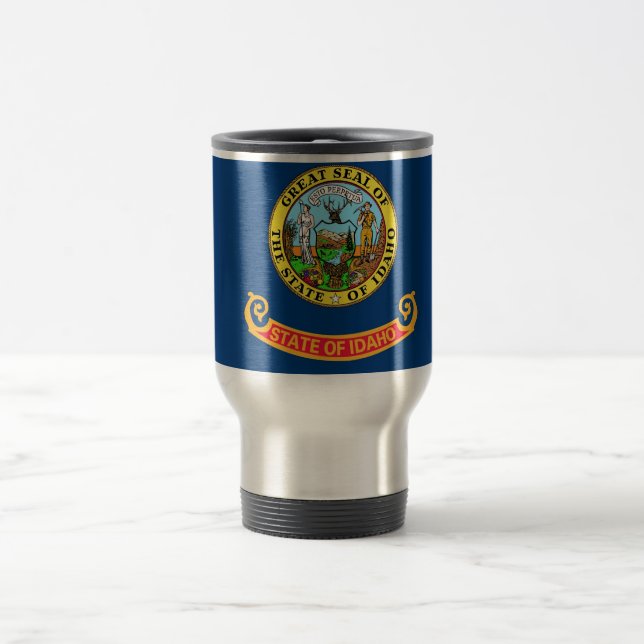 Travel Mug mit Flag Idaho Staat - USA Reisebecher (Mittel)