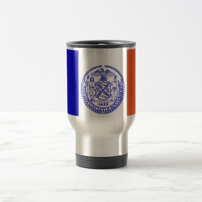 Travel Mug mit Flag New York City - USA Reisebecher (Mittel)