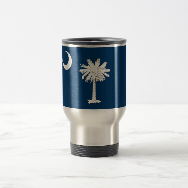 Travel Mug mit Flag South Carolina Staat - USA Reisebecher (Mittel)